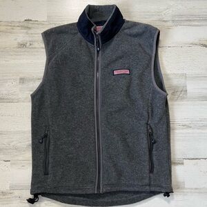 Vineyard Vines Martha’s Vineyard Women’s Gray Fleece Sweater Vest Size Small